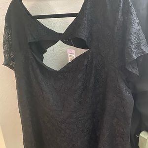 Black lace top